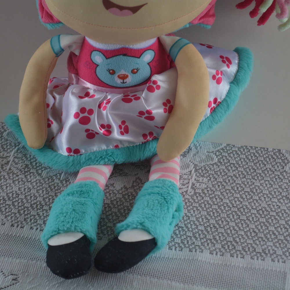 Flip Zee Girls Zoe Snuggly Bear Plush Doll Toy - Picture 3 of 8